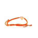 Heart cord orange goldplated