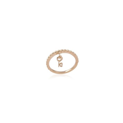 Ring hang key goldplated