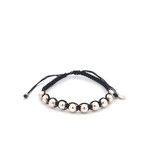 Ten 6mm black silver