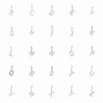 Letter hang silverplated Letter hang silverplated