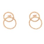 Earrings 2 circles goldplated Earrings 2 circles goldplated