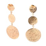 Earrings coins big goldplated Earrings coins big goldplated