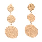 Earrings coins big goldplated Earrings coins big goldplated