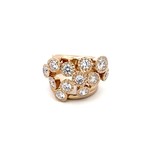 Ring multi stones cc goldplated