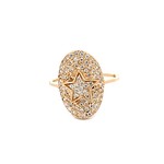 Ring star cc goldplated