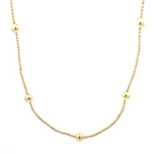 Necklace dot 5 gold coloured