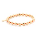 Basic flat 7mm orange gold coloured