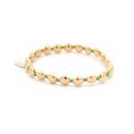 Basic flat 7mm green light gold coloured