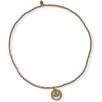 Necklace smiley star 4mm gold coloured Necklace smiley star 4mm gold coloured