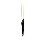 Necklace eye arrabic black goldplated