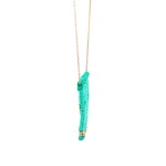 Necklace eye arrabic turquoise goldplated