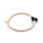 Heart stone black gold coloured Heart stone black gold coloured
