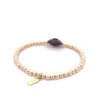 Heart stone brown gold coloured Heart stone brown gold coloured