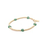 Heart 5 jade gold coloured Heart 5 jade gold coloured