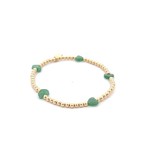 Heart 5 jade gold coloured Heart 5 jade gold coloured