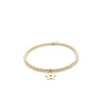 Open hang star gold coloured Open hang star gold coloured
