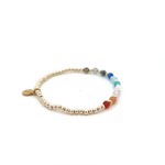 Rainbow mix gold coloured Rainbow mix gold coloured