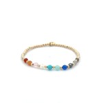 Rainbow mix gold coloured Rainbow mix gold coloured