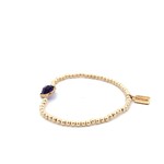 Heart small purple gold coloured