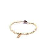 Heart small purple gold coloured Heart small purple gold coloured