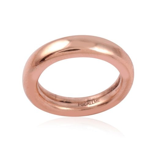 Ring plain rose-goldplated