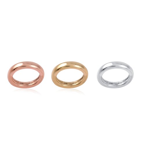 Ring plain tri color