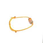 Bus luck charm multi orange goldplated Bus luck charm multi orange goldplated