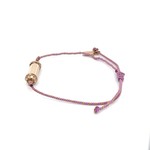 Bus luck charm lila goldplated