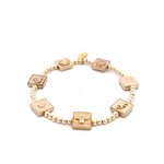 Square 7 gold coloured Square 7 gold coloured