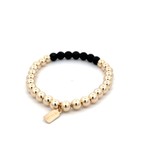 Chance 6mm black gold coloured