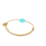 Rope clover blue aqua Rope clover blue aqua