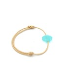 Rope clover blue aqua Rope clover blue aqua