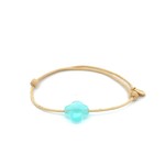 Rope clover blue aqua Rope clover blue aqua