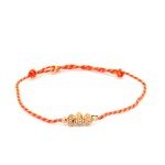 Wheel twist orange goldplated