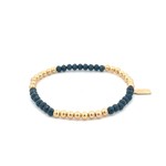 Six row sky blue gold coloured Six row sky blue gold coloured