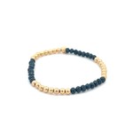 Six row sky blue gold coloured Six row sky blue gold coloured