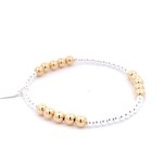 Six row silver - gold coloured Six row silver - gold coloured
