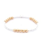Six row silver - gold coloured Six row silver - gold coloured