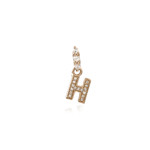 Letter cc small hang gold coloured