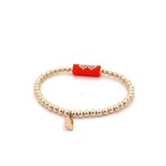 Bus love heart orange pink gold coloured Bus love heart orange pink gold coloured