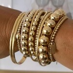 Bangle plain goldplated