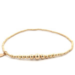 Anklet basic three gold coloured