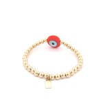 Lucky eye round red gold coloured Lucky eye round red gold coloured