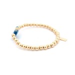 Lucky eye round blue patch gold coloured Lucky eye round blue patch gold coloured
