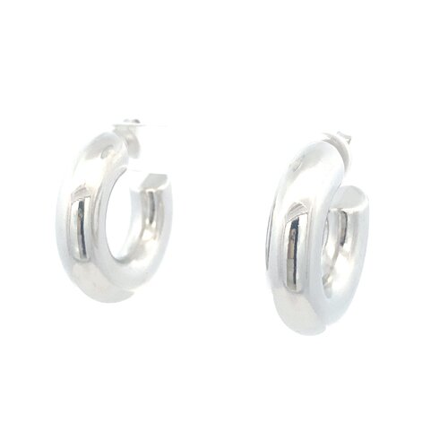 Earrings hoops silverplated