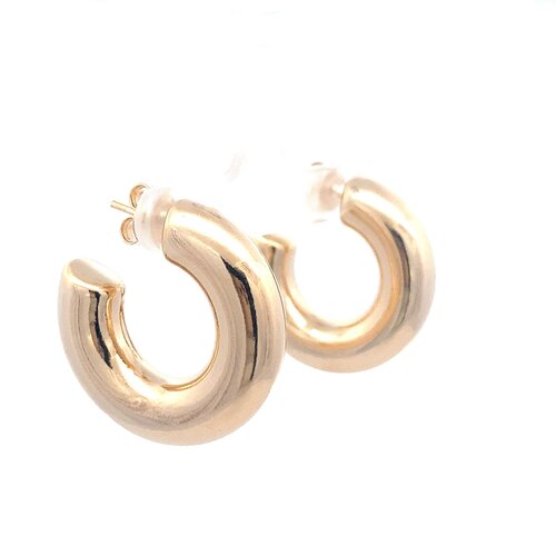 Earrings hoops gold coloured