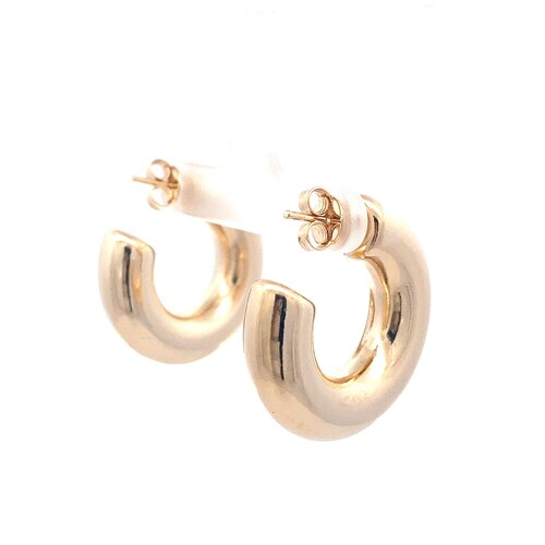 Earrings hoops goldplated