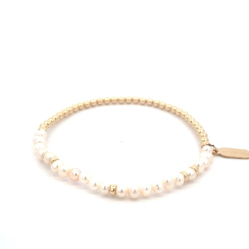 Half wheel pearl gold coloured