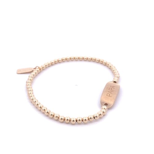 Bar papa gold coloured