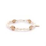 Basic flat four 10mm pearl gold coloured Basic flat four 10mm pearl gold coloured